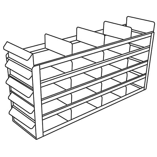 Cole-Parmer Upright Freezer Sliding Tray Eco-Rack for Standard 2