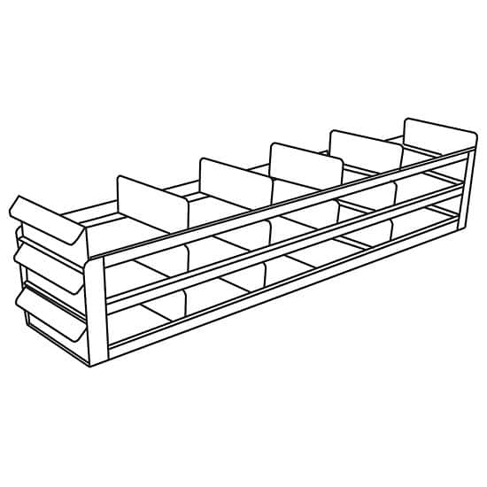 Cole-Parmer Upright Freezer Sliding Tray Eco-Rack for Standard 2