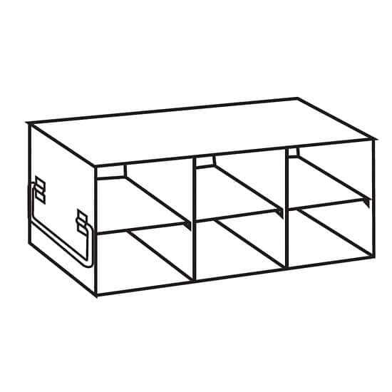 Cole-Parmer Upright Freezer Rack for Standard 3.75