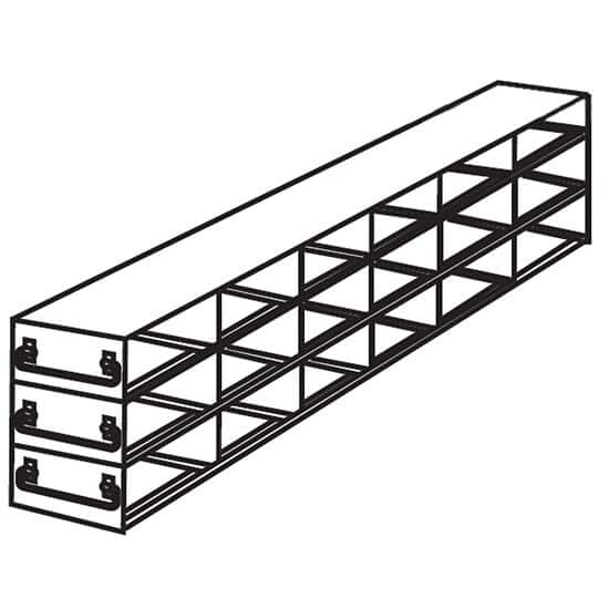 Cole-Parmer Upright Freezer Drawer Rack for Microtube Boxes with 1 1/8