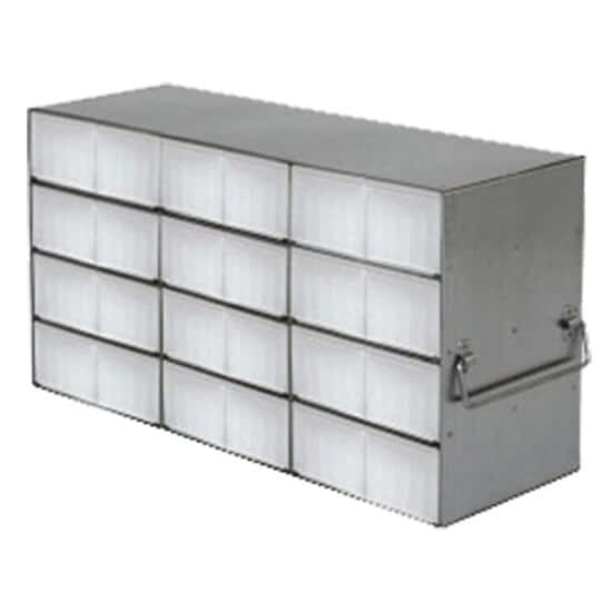 Cole-Parmer Upright Freezer Rack for 50-Cell 1.5 mL Boxes, 3 x 4 x 2 Array