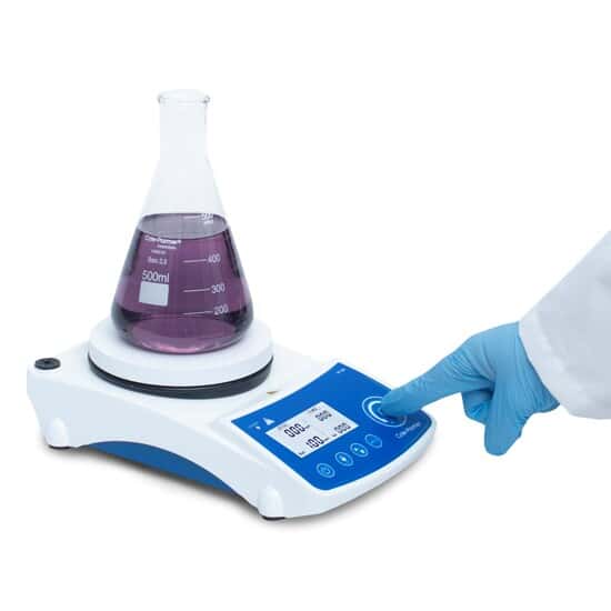 Agitateur Magnétique Chauffant Numérique - Plaque Chauffante Avec Minuterie, Régulation Vitesse 0-2400 Tr/min, Température Jusqu'à 100°C - Pour Laboratoire