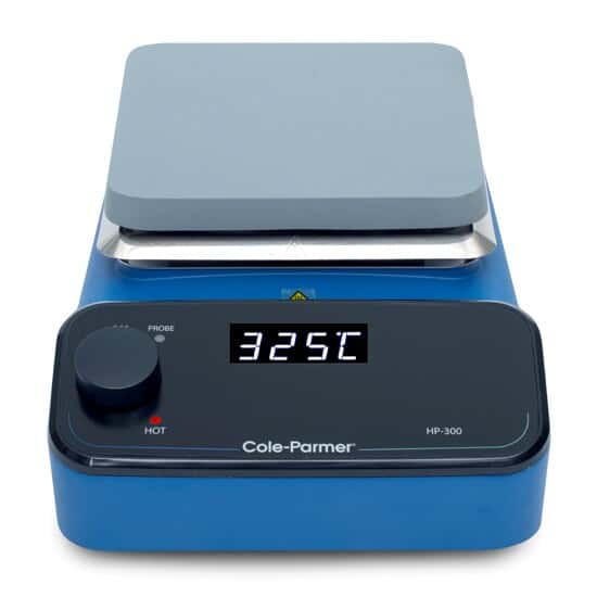 Cole-Parmer HP-300-BS Digital Hot Plate, 15 x 15 cm,  Aluminum, Blue; 230 VAC