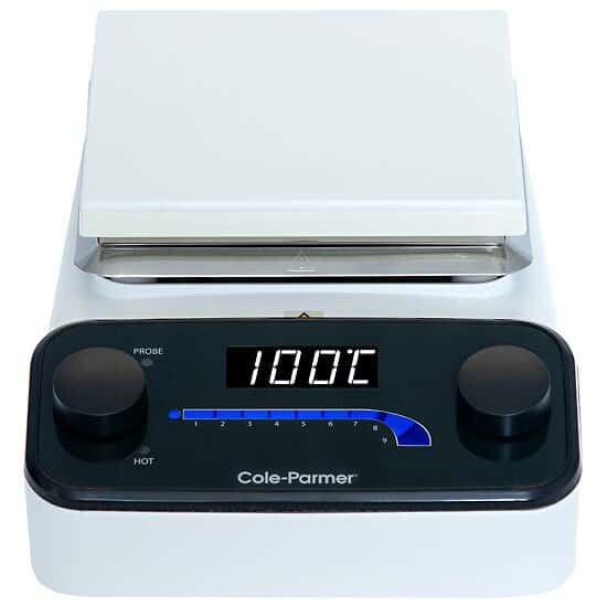 Cole-Parmer SHP-300-WC Digital Stirring Hot Plate, 15 x 15 cm, Ceramic, White; 230 VAC