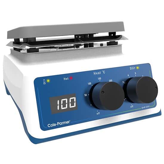 Cole-Parmer SHP-200D-S Undergrad Digital Stirring Hot Plate, 15 x 15 cm, Aluminum; 230V