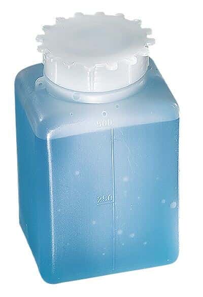 Cole-Parmer Graduated Square HDPE Wide-Mouth Bottle, 500 mL; 10/pk from ...