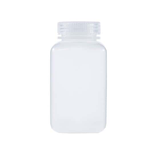 Cole-Parmer Square Wide-Mouth Plastic Bottle, PPCO, 500mL; 12/PK