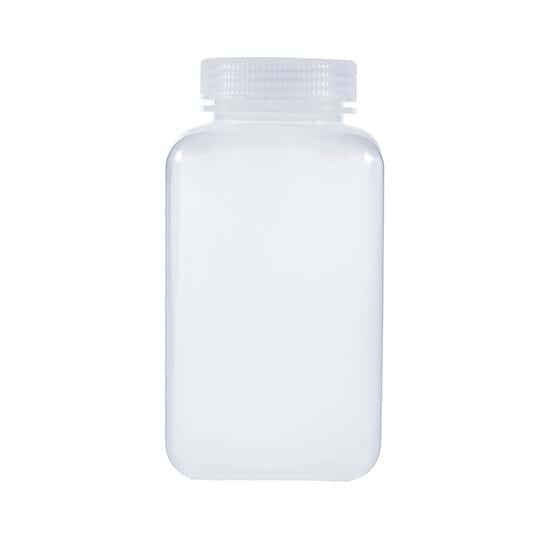Cole-Parmer Square Wide-Mouth Plastic Bottle, PPCO, 1000mL; 6/PK