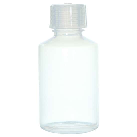 Cole-Parmer Narrow-Mouth Plastic Bottles, PPCO, 60mL – Pack Of 12, Autoclavable, For Chemical Storage