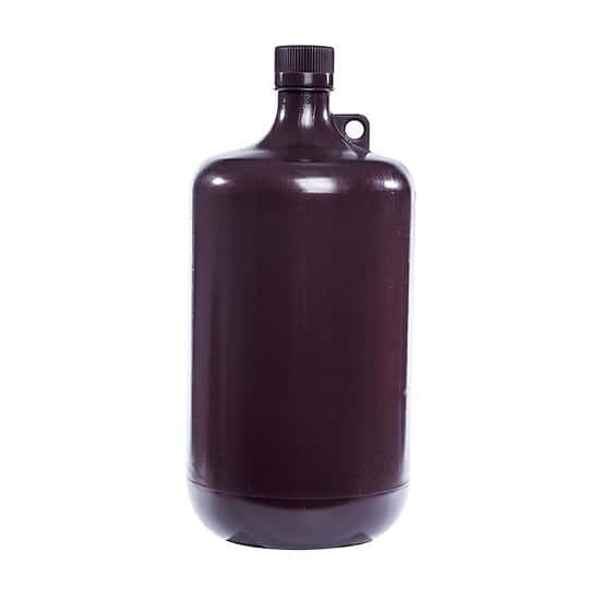 Cole-Parmer Amber Narrow-Mouth Plastic Bottle, PP, 4000mL