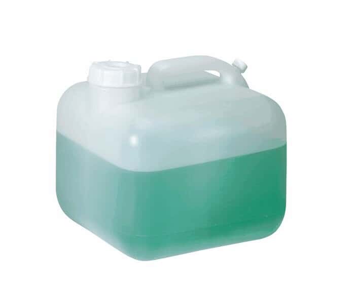 Cole-Parmer Economical Square HDPE Carboy w/ Handle, 10 L (2.5 Gal); 4/CS
