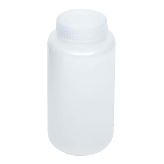 Cole-Parmer Economy Wide-Mouth Plastic Bottle, PPCO, 1000mL; 6/PK