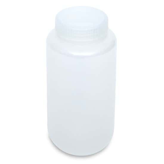 Cole-Parmer Economy Wide-Mouth Plastic Bottle, PPCO, 1000mL; 24/PK