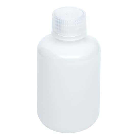 Cole-Parmer Economy Narrow-Mouth Plastic Bottle, HDPE, 125mL (4oz); 12/PK