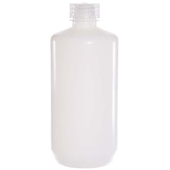 Cole-Parmer Economy Narrow-Mouth Plastic Bottle, HDPE, 500mL (16oz); 12/PK