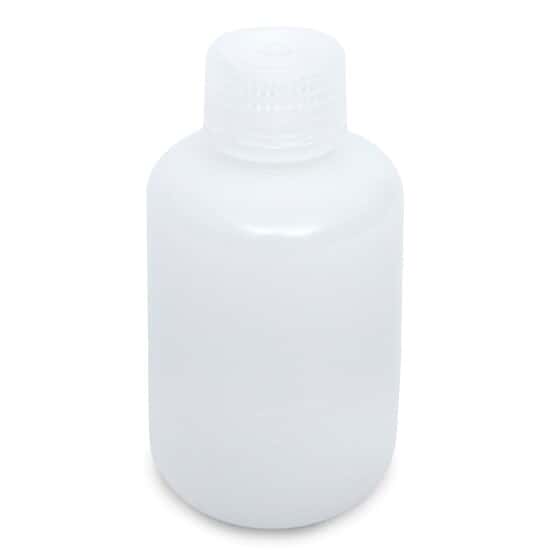 Cole-Parmer Narrow-Mouth Plastic Bottle, HDPE, 125mL (4oz); 12/PK