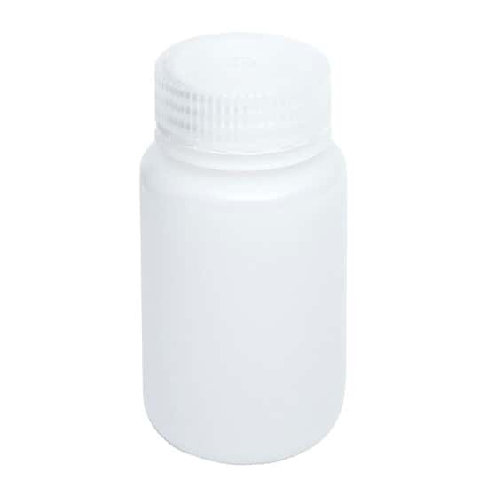 Cole-Parmer Economy Wide-Mouth Plastic Bottle, HDPE, 125mL (4oz); 12/PK