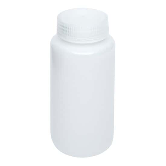 Cole-Parmer Economy Wide-Mouth Plastic Bottle, HDPE, 500mL (16oz); 12/PK