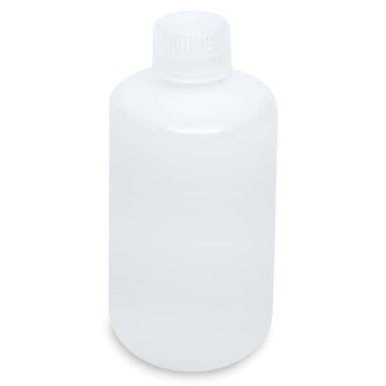 Cole-Parmer Narrow-Mouth Plastic Bottle, HDPE, 250mL (8oz); 12/PK