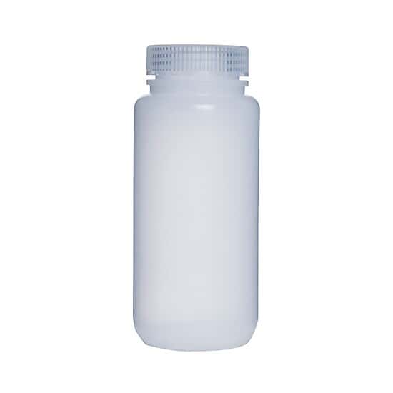 Cole-Parmer Wide-Mouth Plastic Bottle, LDPE, 500mL; 12/PK
