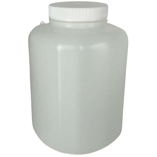 Cole-Parmer Wide-Mouth Plastic Jar, HDPE, 5000mL
