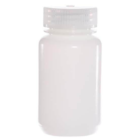 Cole-Parmer Wide-Mouth Plastic Bottle, HDPE, 125mL (4oz); 12/PK