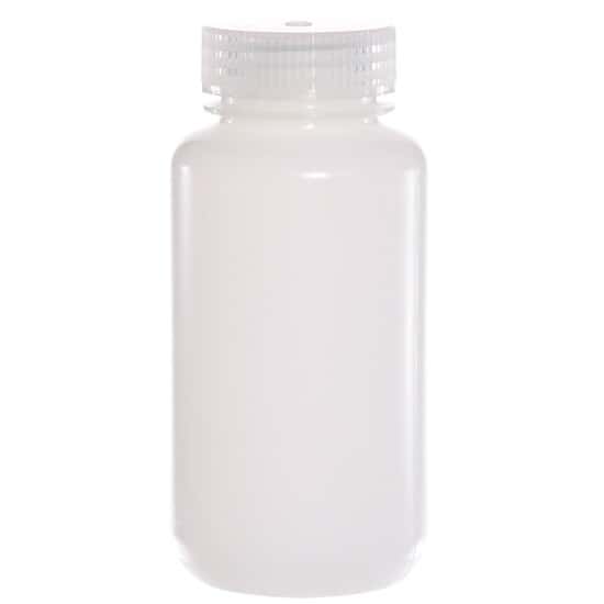 Cole-Parmer Wide-Mouth Plastic Bottle, HDPE, 250mL (8oz); 12/PK