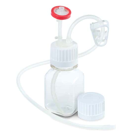 Cole-Parmer Sterile Media Bottle Assemblies, Vented with Tubing, PETG, 125 mL (4.2 oz); 10/Cs