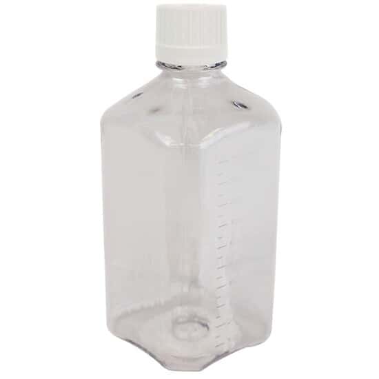ColeParmer SingleUse Sterile Media Bottle, PC, 38430 Cap, 1000 mL