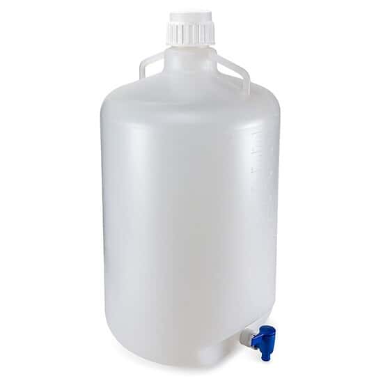 Cole-Parmer Carboy w/ Spigot and Handles, LDPE; 50L (13 gal)