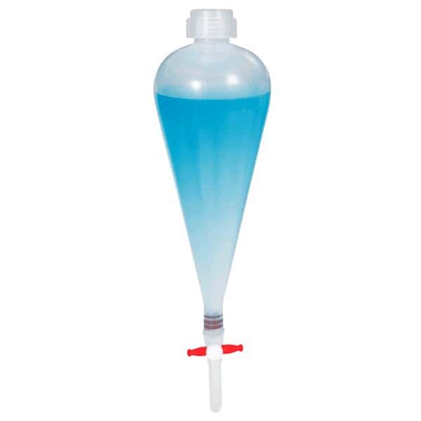 Cole-Parmer Separatory Funnel, 250 mL, PP 2/pk