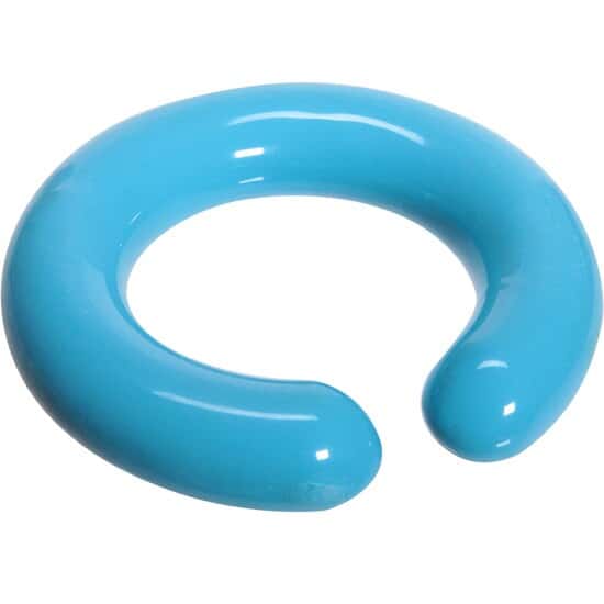 Cole-Parmer Vinyl Covered Lead Ring Weight, Blue; Fits 250 to 1000 mL Flasks