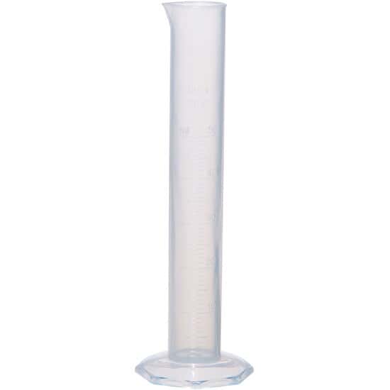 Cole-Parmer Plastic Graduated Cylinder, Translucent PP, 50 mL; 10/PK