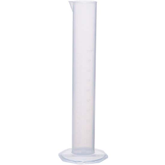 Cole-Parmer Plastic Graduated Cylinder, Translucent PP, 100 mL; 10/PK