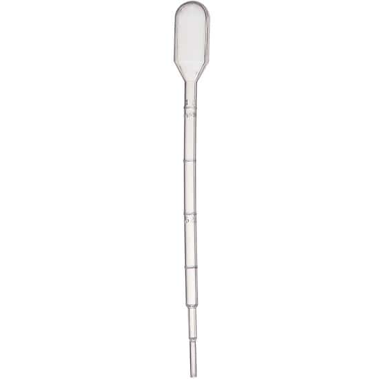 Cole-Parmer Economic Transfer Pipette, 3.0 mL, Small Bulb, Graduated to 1 mL; 500/Box