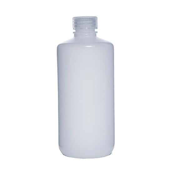 Cole-Parmer Narrow-Mouth Transport Plastic Bottle, HDPE, 500mL; 12/PK