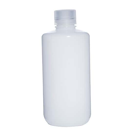 Cole-Parmer Narrow-Mouth Transport Plastic Bottle, HDPE, 1000mL; 6/PK