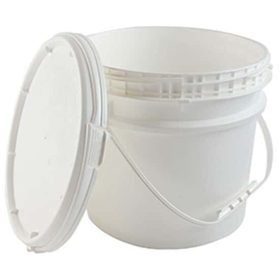 Cole-Parmer Screw-Top HDPE Pail with Handle, 3.5 Gal (13 L)