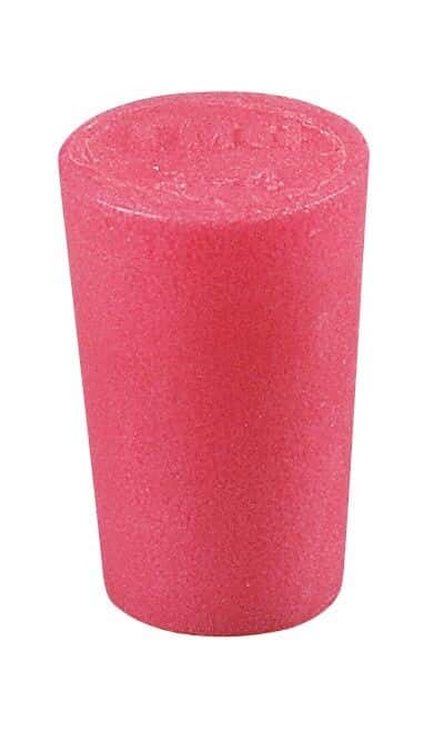 Cole-Parmer Solid Color-Coded Silicone Stoppers, Standard Size 2, Pink; 20/Bag