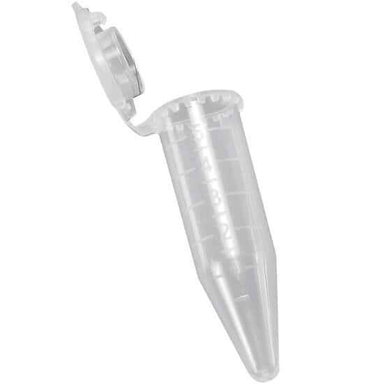 Cole-Parmer CapSafe™ Microcentrifuge Tubes with Lid Lock, Polypropylene, Conical Bottom, 5 mL; 200/PK