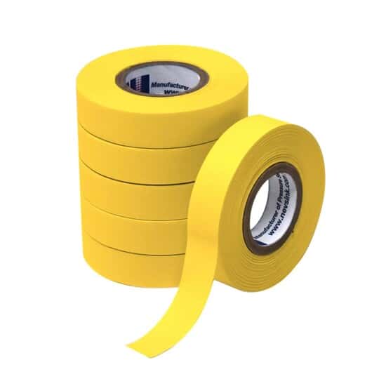 Cole-Parmer Write-On Lab Labeling Tape, Yellow, 2.54 cm (1