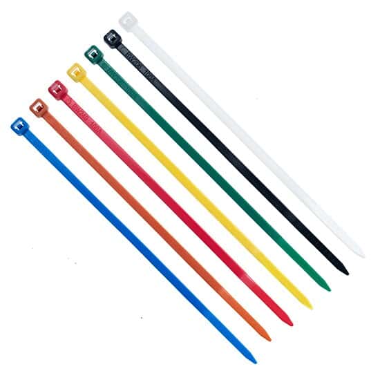 Cole-Parmer 18 Pound Nylon Cable Zip Ties, 4.0