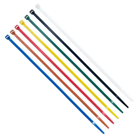 Cole-Parmer 40 Pound Nylon Cable Zip Ties, 8.0