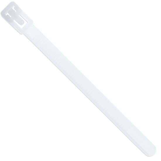 Cole-Parmer 40 Pound Nylon Reusable Releasable Cable Zip Ties, 4.5