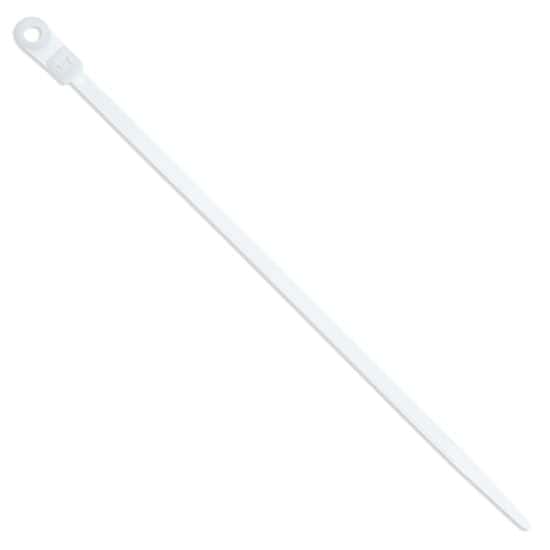 Cole-Parmer 50 Pound Nylon Mountable Cable Zip Ties, 8.0