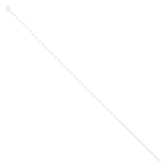 Cole-Parmer 18 Pound Polypropylene Beaded-Design Cable Zip Ties, 7.0