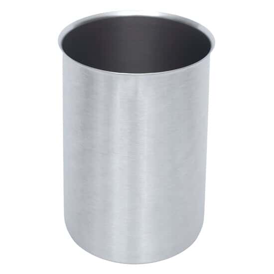 Cole-Parmer Stainless-Steel Griffin-Style Beaker with Easy-Pour Rim, 3000 mL