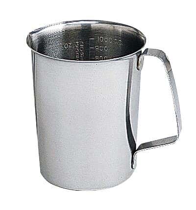 Cole-Parmer Stainless steel graduated pouring beaker, 16 oz/500 mL