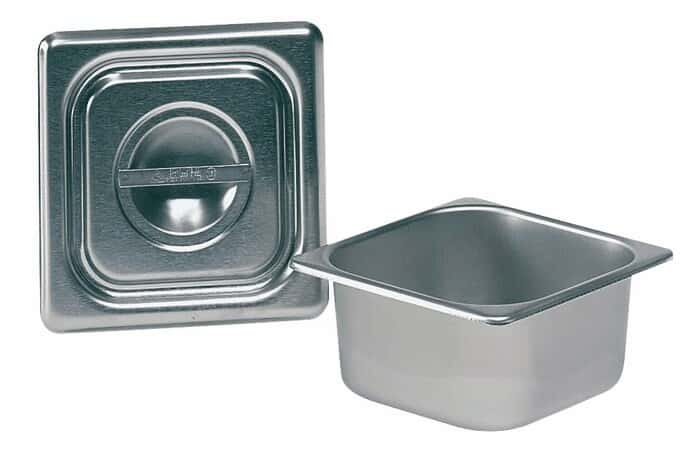 Cole-Parmer Square Utility Pan, 304 SS, Medium Gauge, 1-1/4 qt