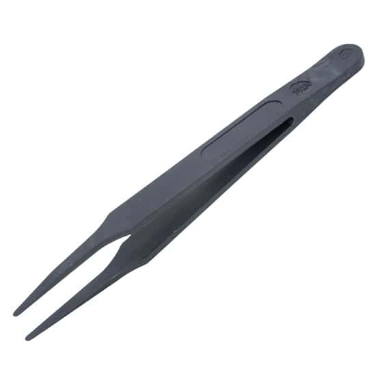 Cole-Parmer ESD Safe Plastic Tweezer, Tips; Flat, Duckbill, 11.5 cm